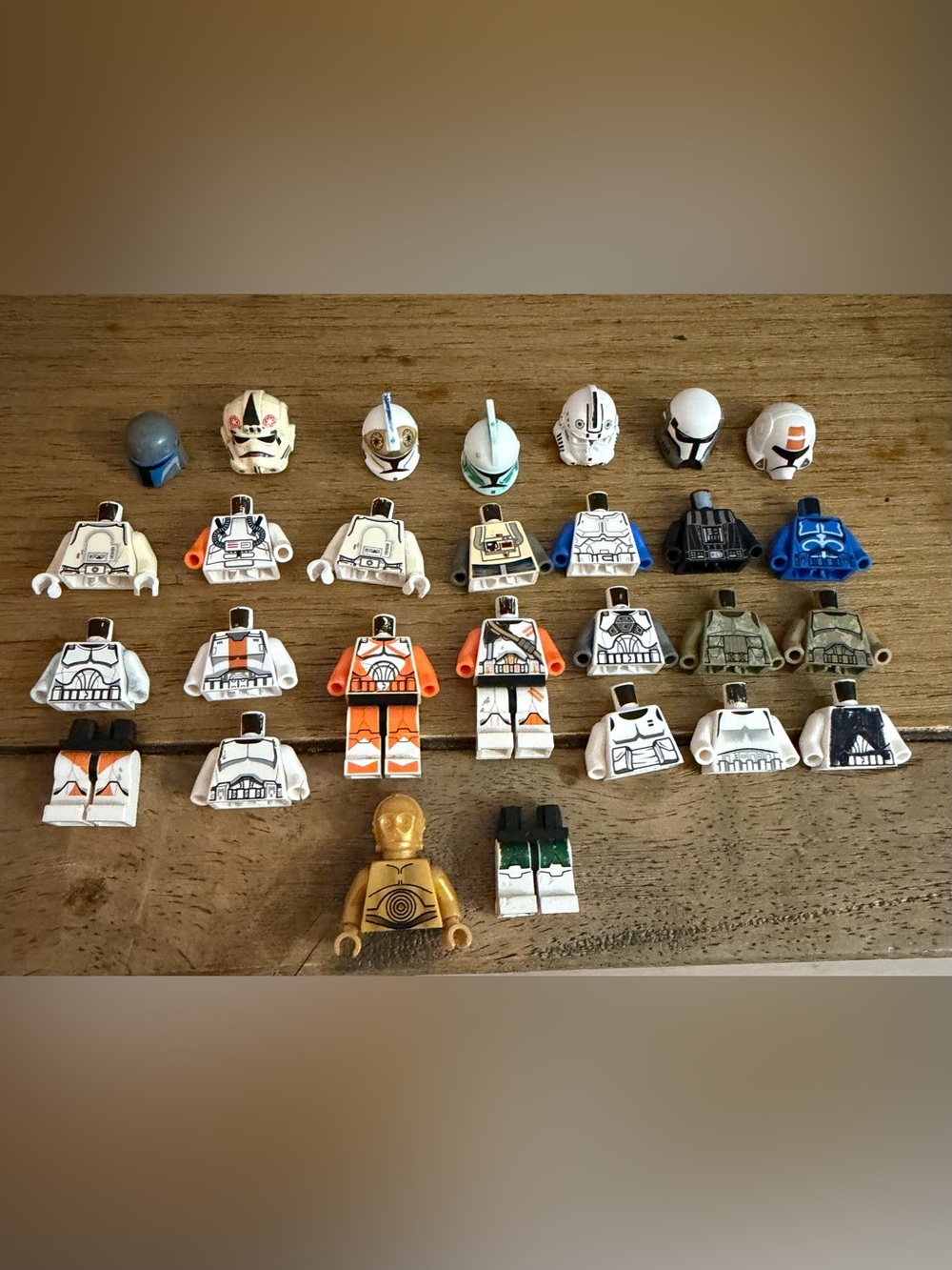 Lego Star Wars figure parts lot